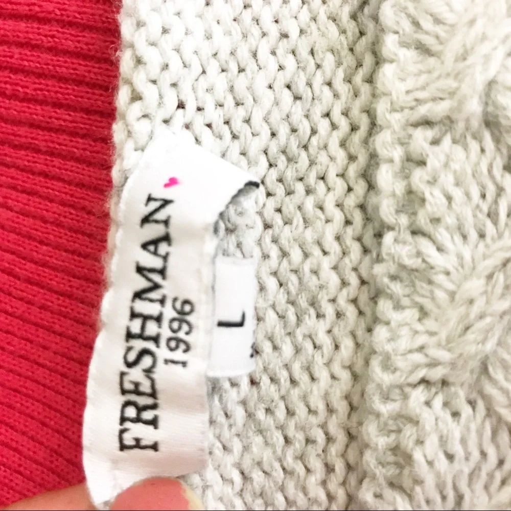 Freshman 1996 Gray Side Tie Sweater - Picture 2 of 9